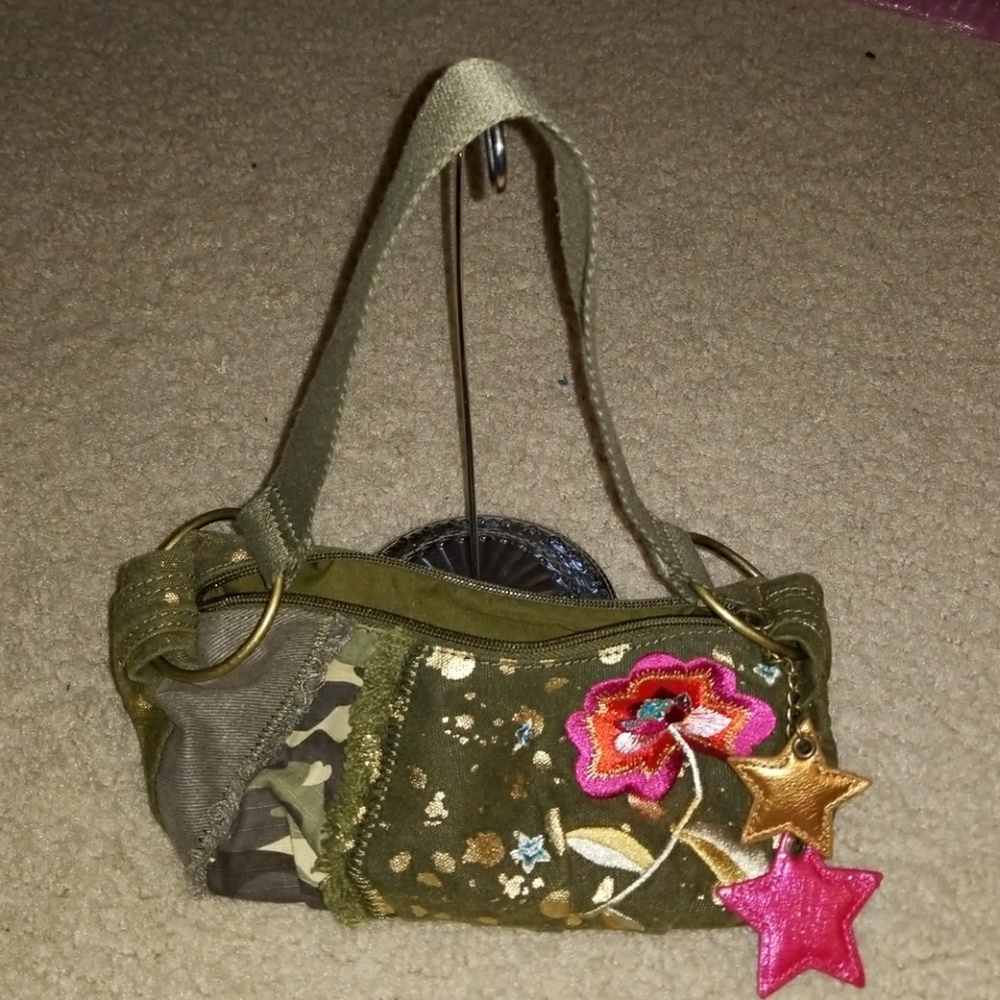 Army green small purse